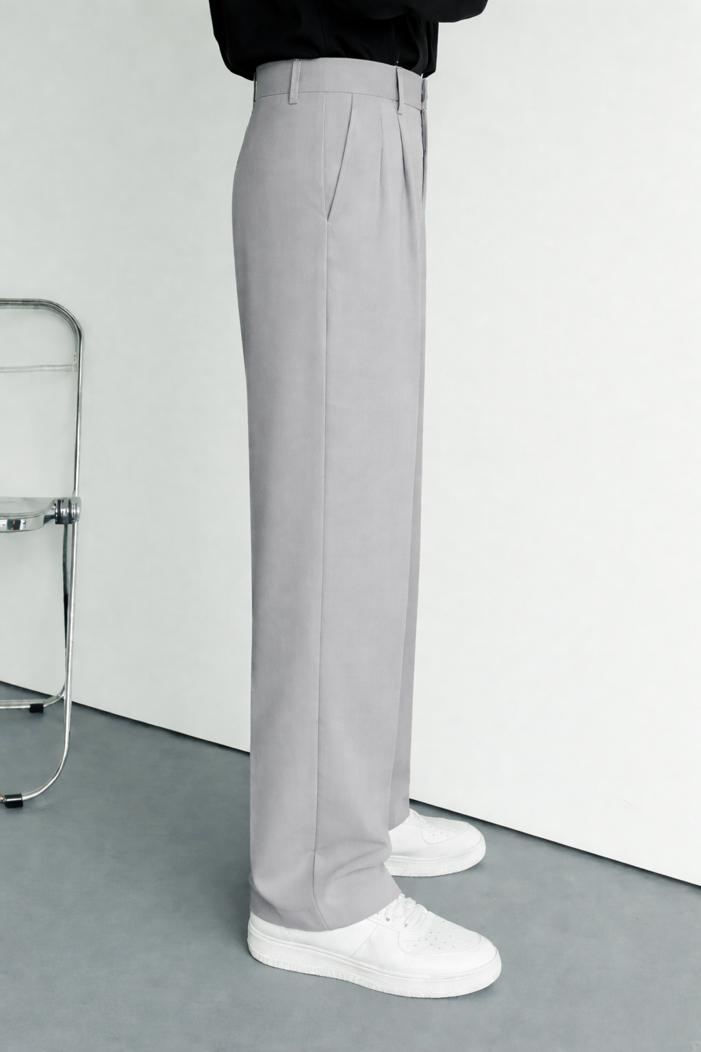 Mens Korean Pants C Grey