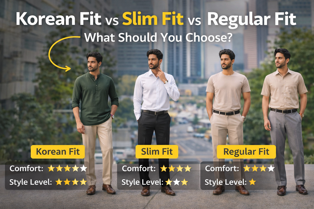 Korean Fit vs Slim Fit vs Regular Fit – What Should You Choose?