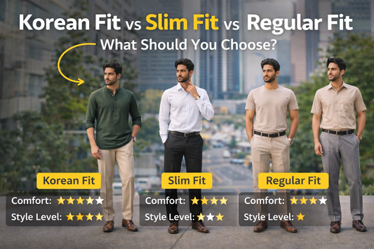 Korean Fit vs Slim Fit vs Regular Fit – What Should You Choose?