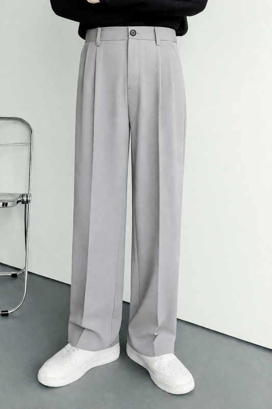 Mens Korean Pants C Grey