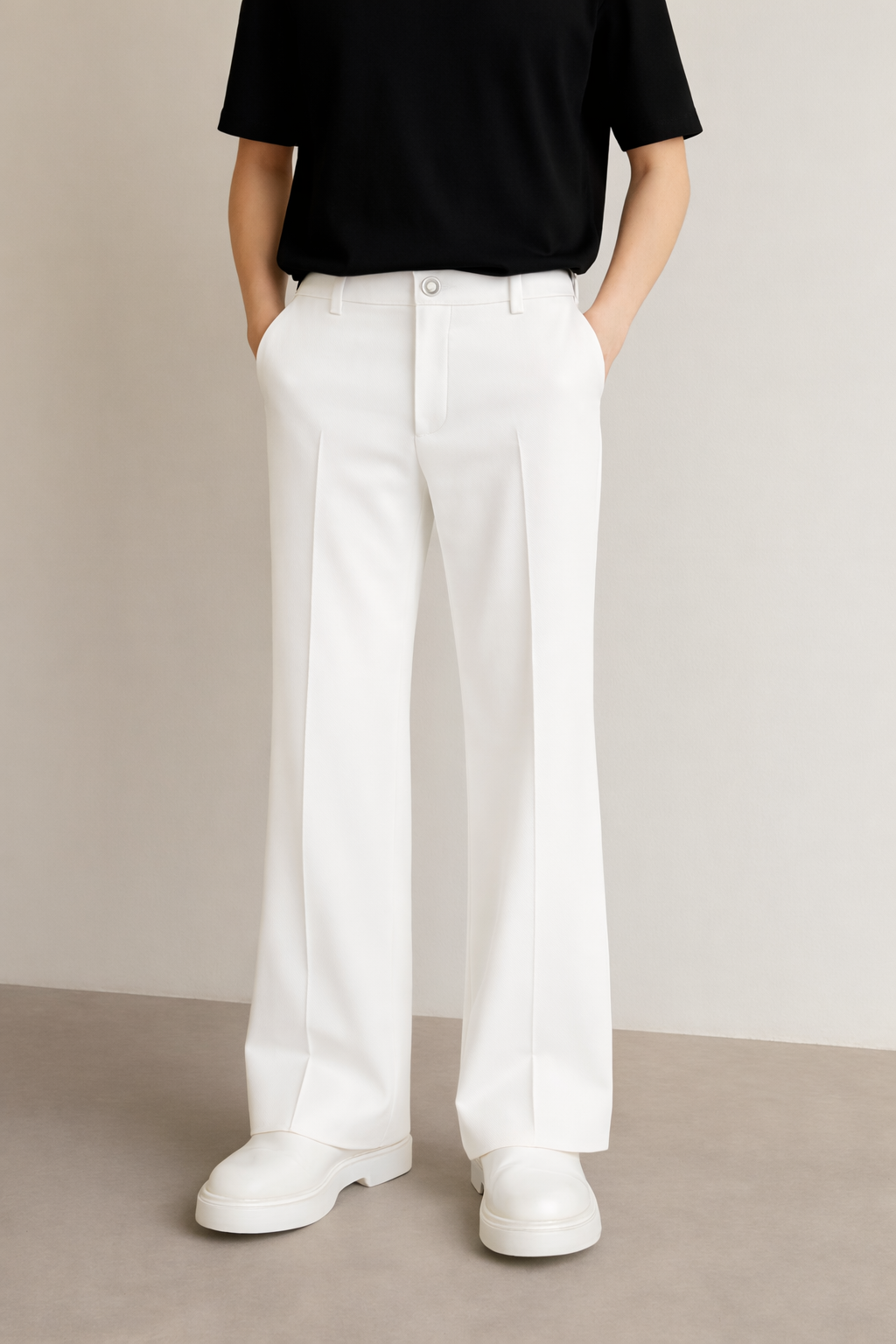Korean Old Money Bootcut Flared Pant