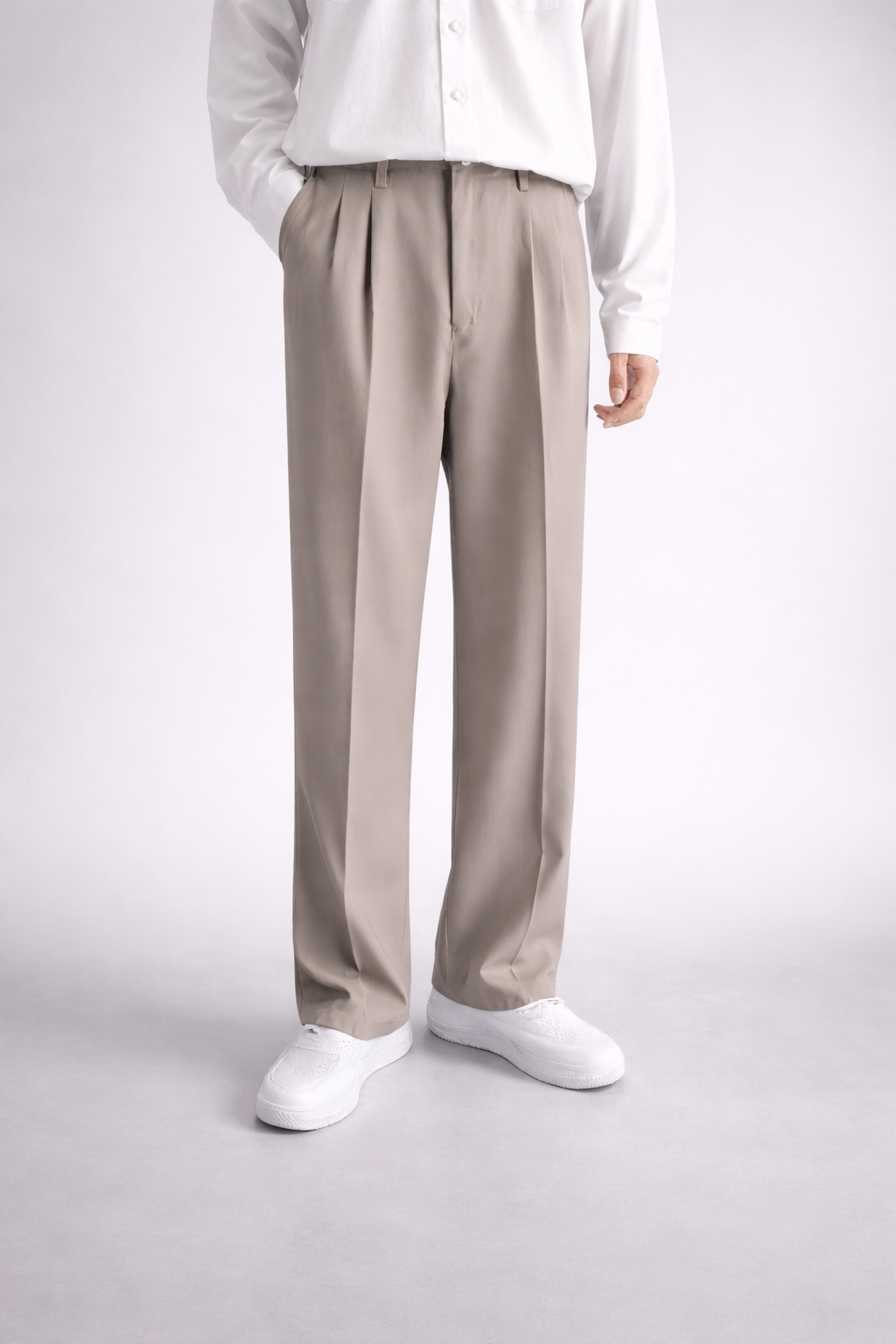 Korean Straight Fit Wide Leg Pants For Men