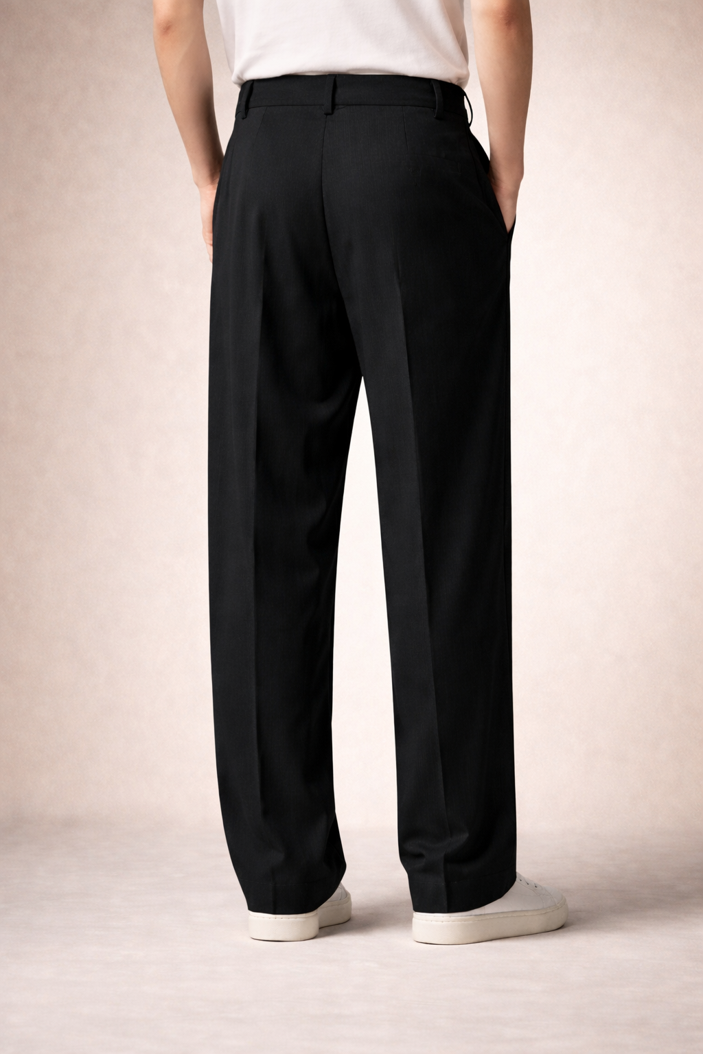 Korean Old Money Pleated Wide-Leg Pant