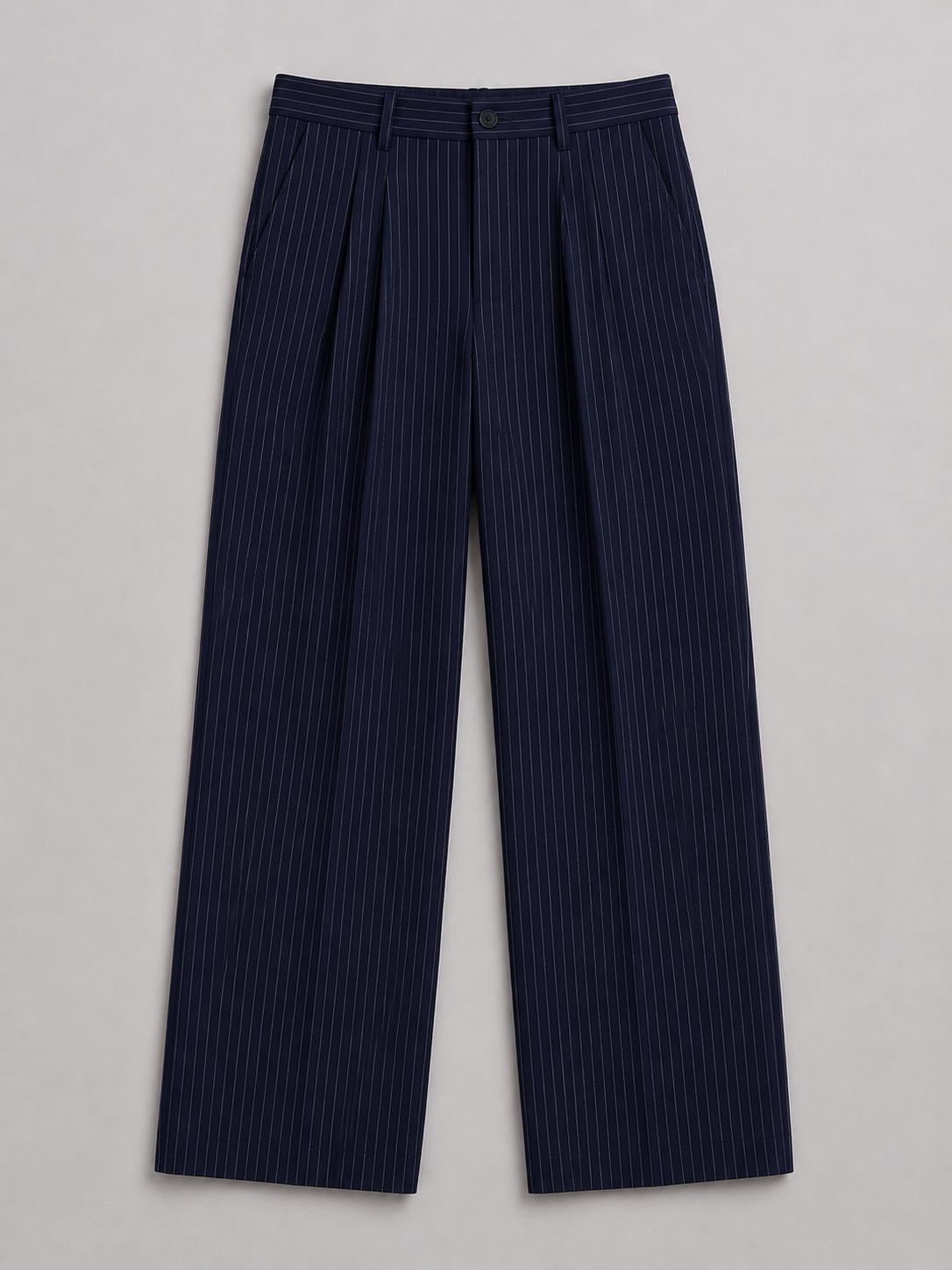 Mens Pinstripe Old Money Tailored Fit Korean Pants