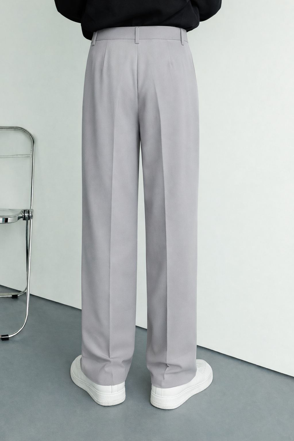 Mens Korean Pants C Grey