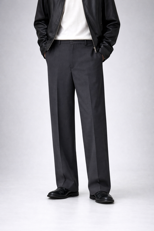 Japanese Minimal Straight Fit Trouser for Men – Grey
