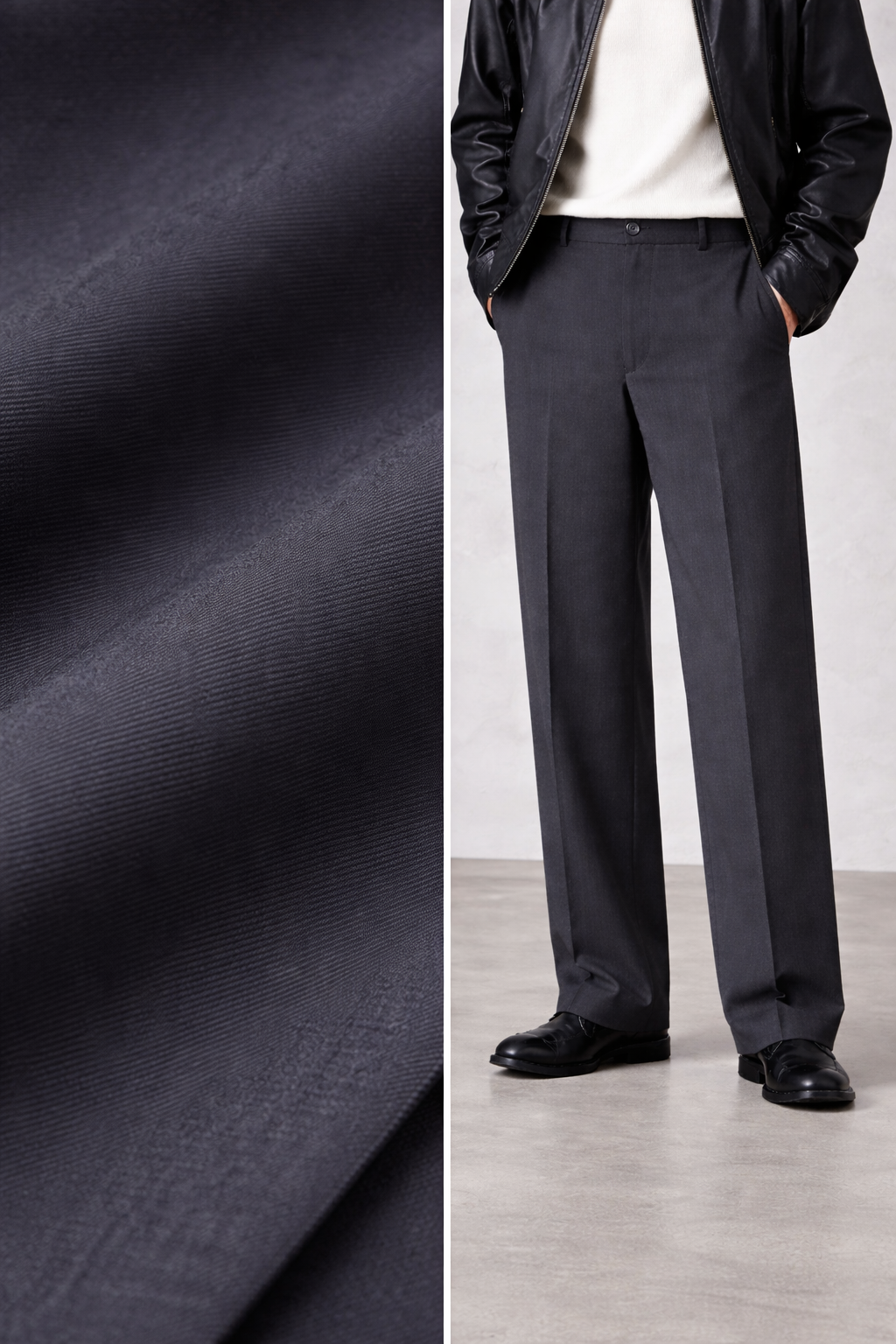 Japanese Minimal Straight Fit Trouser for Men – Grey