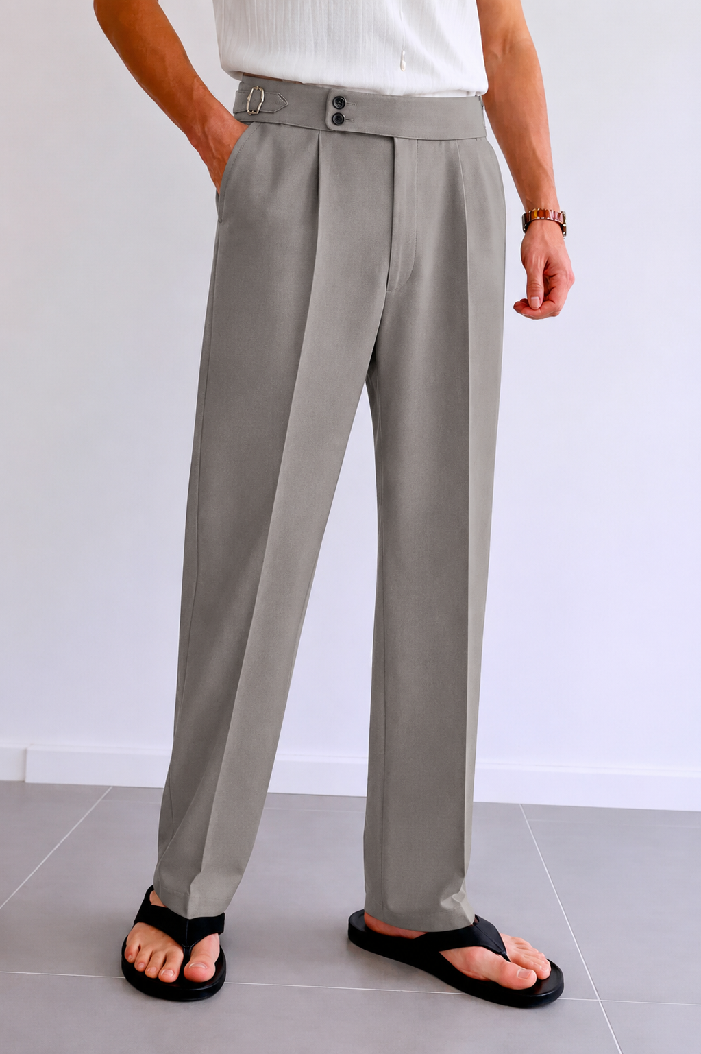 Mens Italian Styled Pants- Beige
