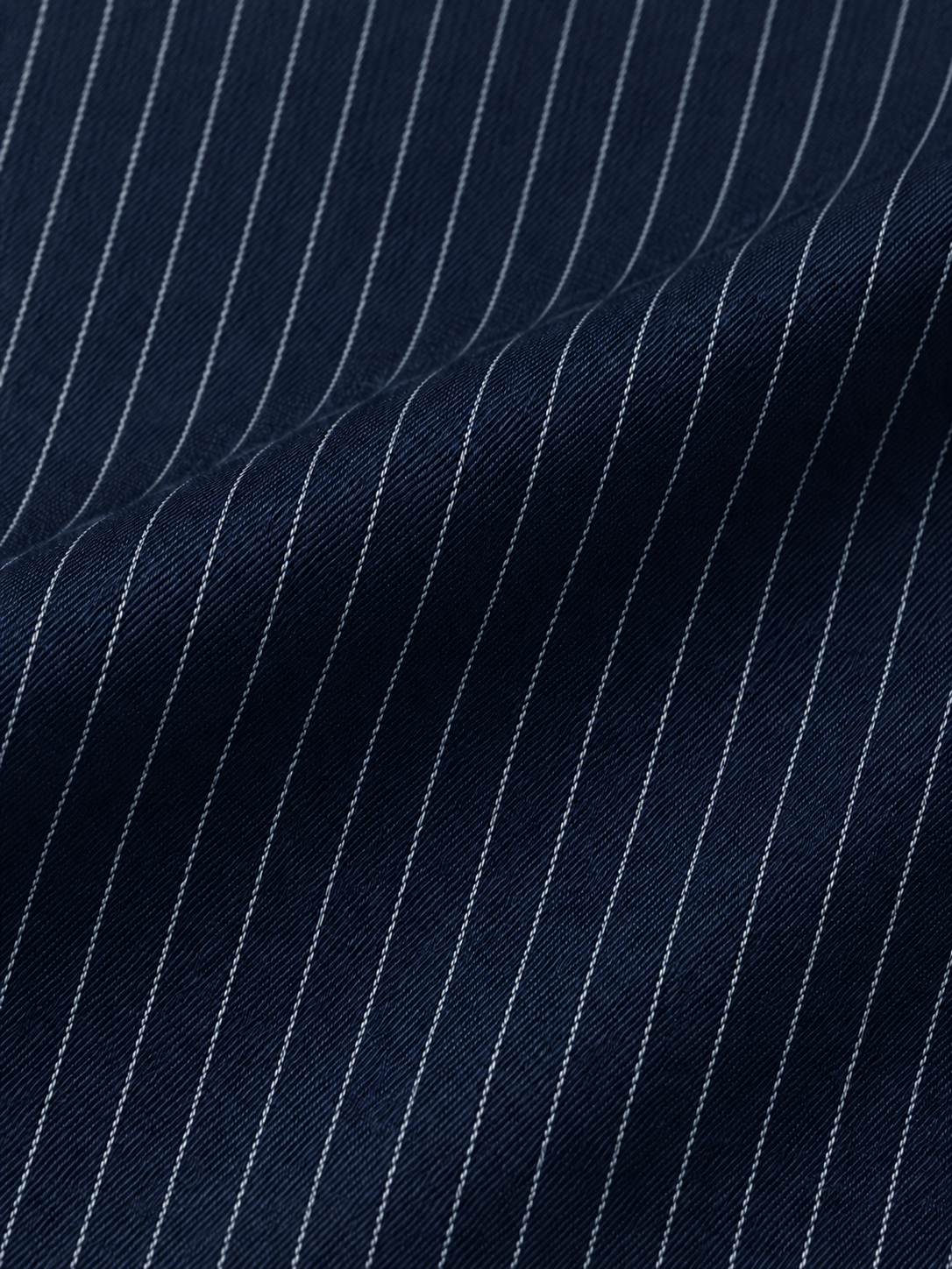 Mens Pinstripe Old Money Tailored Fit Korean Pants-Navy Blue